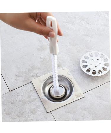 Buy Flexible Sink Cleaning Brush | Pipe Dredging & Sewer Hair Clog Removal Tool | Long Nylon Bristles | 1PC - Buy Online on SooperMarket.com