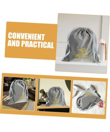 MUSISALY 2pcs Hair Dryer Carrying Bags Hair Dryer Drawstring Bags Fabric Drawstring Storage Bag 35.00X30.00X0.50CM Grey - Buy Online on SooperMarket.com