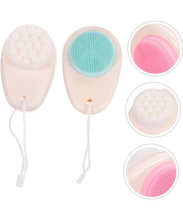 FRCOLOR Pack of 10 Double-Sided Facial Cleansing Brush Tool for Facial Cleansing Face Scrub Exfoliating Face Wash Makeup Remover Bathroom Supply Face Washer - Buy Online on SooperMarket.com