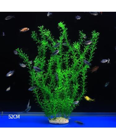 Ctpeng XXL Aquarium Decorations - Set of 3 Plastic Plants for Fish Tanks | 55cm 10cm 8cm - Buy Online on SooperMarket.com