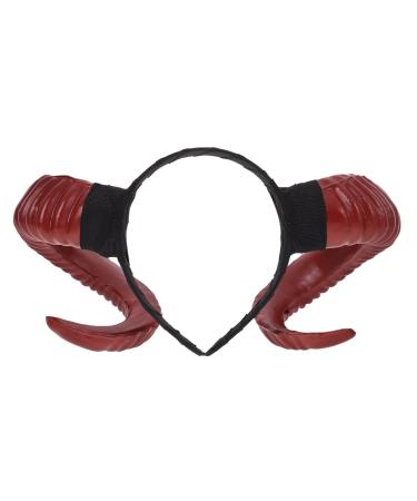 Cabilock Sheep Horns Headband Gothic Sheep Horn Hairbands Devil Horn Headband Animal Cartoon Show Headdress Photo Props for Fancy Dress Cosplay Costume
