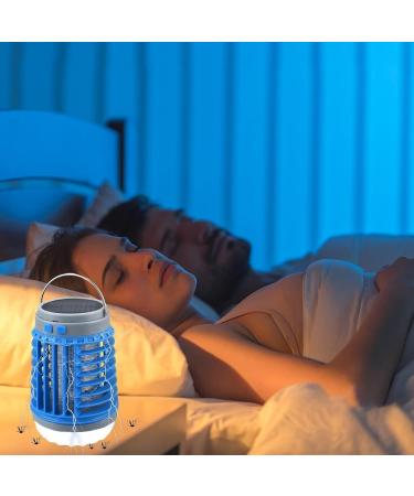 Electric Mosquito Killer Lamp Mosquito Zapper Mosquito Lamp Electric Fly Killer Mosquito Trap Illumination Waterproof Portable(Color:Blue) - Buy Online on SooperMarket.com