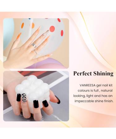 VANREESA Gel Nail Polish Kit with 36W UV Lamp - 12 Autumn Colors, Manicure Tools, Soak Off Gel, Starter Kit for Women - Aurantium, Lilac, Baby Pink - Gift for Her - Buy Online on SooperMarket.com
