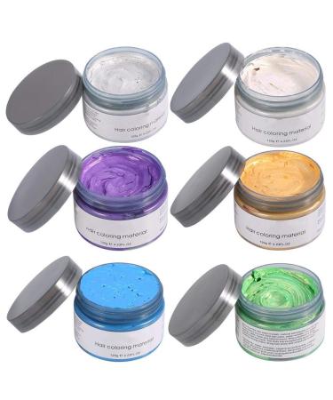Filfeel Hair Color Wax 120g - Unisex Disposable Dye Ointment for DIY Hair Styling - Perfect for Halloween & Cosplay (Violet) - Buy Online on SooperMarket.com
