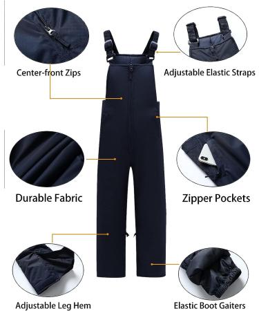 PHEBEE Women's Insulated Ski Bib Overalls - Blue, Size Large | Waterproof & Breathable - Buy Online on SooperMarket.com