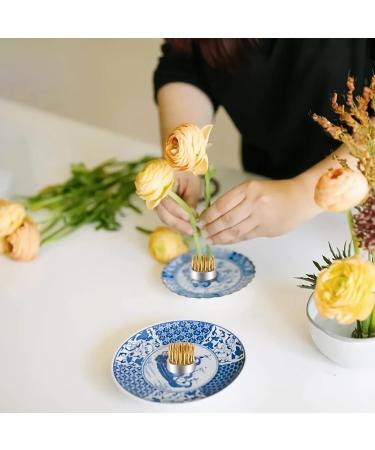 WUWEOT 12 Pack Floral Frog Pins - 0.9 Inch Round Flower Arranger for Small Vase Decoration - Ikebana Supplies - Buy Online on SooperMarket.com