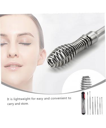 7pcs Stainless Steel Ear Cleaning Tool Set - Ear Pick & Cleaner Set for Nursing - Silver - Buy Online on SooperMarket.com