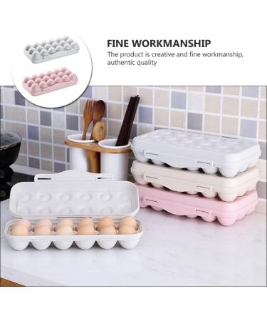 OSALADI 2pcs 18 Egg Storage Box Filled Plastic Eggs Fridge Egg Dispenser Egg Storage Tray With re-usable Assorted Color 30x15cm - Buy Online on SooperMarket.com