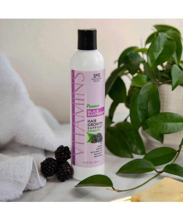 Nourish Beaute Hair Loss Shampoo for Hair Regrowth, Volume & Thickening - Biotin, DHT Blockers & Antioxidants - Men & Women - 10 oz Black Raspberry Shampoo - Buy Online on SooperMarket.com