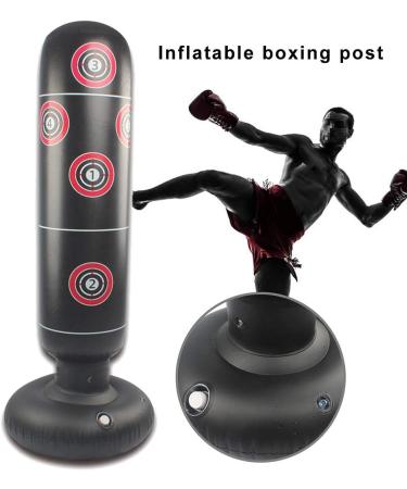 Inflatable Training Boxing Punching Bag 160cm PVC for Adults & Kids - Buy Online on SooperMarket.com