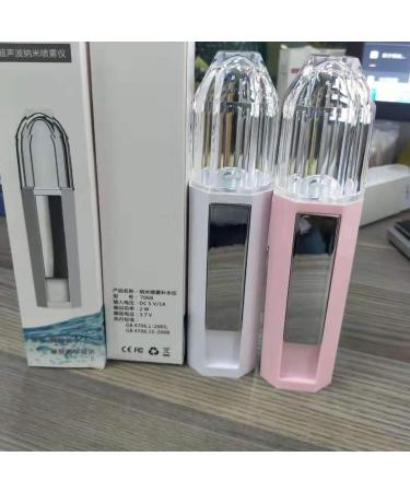CANIGHT 1pc Mist Sprayer Mini Face Handy Mist Spray Electric Steamer Spray Humidifier Portable Face Mister 15.6x3.6cm - Buy Online on SooperMarket.com