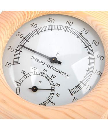 HEEPDD Sauna Room Thermometer & Hygrometer - Premium Wooden Meter for Indoor Use | Best for Sauna & Humidity Control - Buy Online on SooperMarket.com
