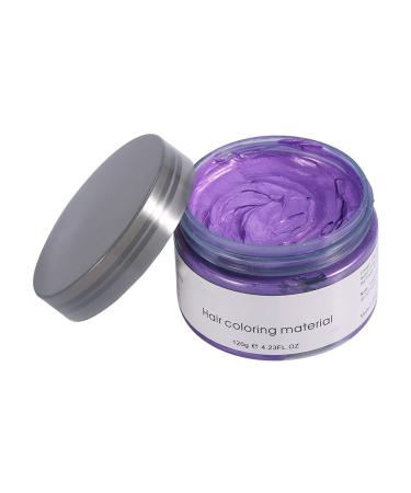 Filfeel Hair Color Wax 120g - Unisex Disposable Dye Ointment for DIY Hair Styling - Perfect for Halloween & Cosplay (Violet) - Buy Online on SooperMarket.com
