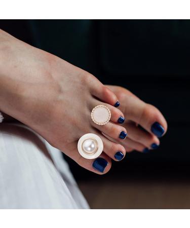 Uonlytech 8Pcs Pearl Toe Separators Pedicure Dividers - Nail Polish Spacers for Women - Buy Online on SooperMarket.com