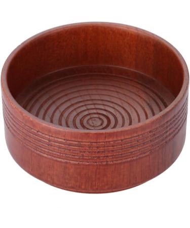 KUIKUI Natural Oak Wood Shaving Soap Bowl - Non-Slip Design for Men Creates Creamy Lather - Buy Online on SooperMarket.com