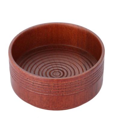 Premium Wood Shaving Bowl for Men | Round Manual Shaving Cup for Razor Foam | Ideal Men's Grooming Tool - Buy Online on SooperMarket.com