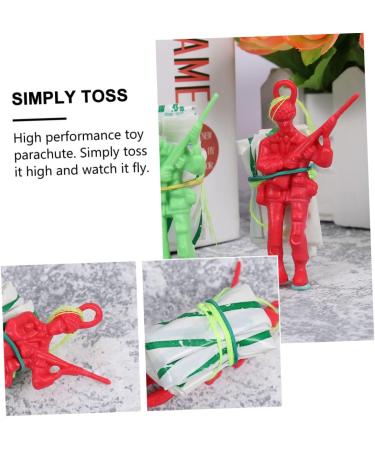 Vaguelly 90 STK Parachute Toys Set - Outdoor Fun for Kids | Mini-Soldier Parachute Playset | International Shipping Available - Buy Online on SooperMarket.com