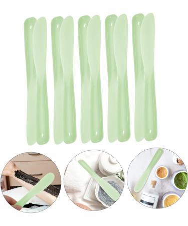Baluue 30 Pcs Tool Stick Spatula for Makeup Cosmetic Plate Mixer Cosmetic Scoop Pp re-usable 20.5x3x0.6cmx3pcs Greenx3pcs - Buy Online on SooperMarket.com