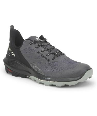 Salomon Men's OUTPULSE Gore-Tex Hiking Shoes 11.5 - Magnet/Black/Wrought Iron | Waterproof Outdoor Shoe - Buy Online on SooperMarket.com