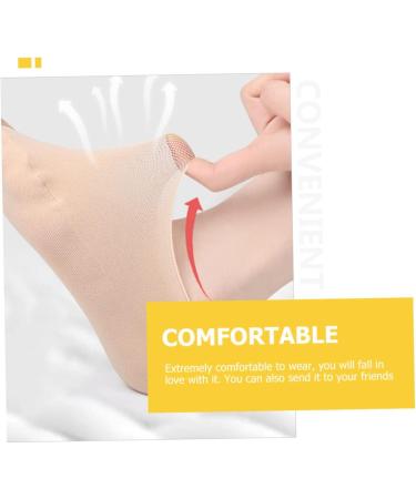 FOMIYES Mens Invisible Toe Separator Boat Socks - 1 Pair | Men & Women Orthodontic Toe Correcting Socks | Comfortable Toe Wraps & Bandages - 17.8x8cm - Buy Online on SooperMarket.com