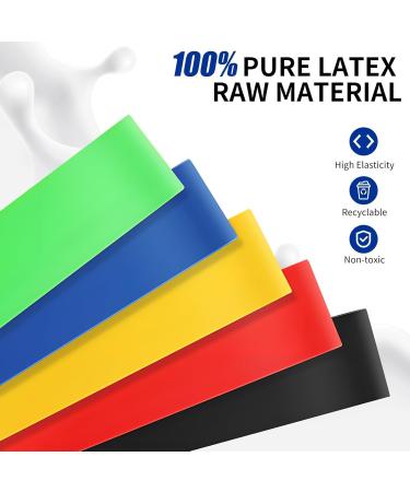 OKSTENCK Resistance Bands Exercise Bands with 5 Different Resistance Levels Resistance Fitness Exercise Band Made of Natural Skin-Friendly Material Comes with Carrying Bag Indoor and Outdoor Home gym. - Buy Online on SooperMarket.com