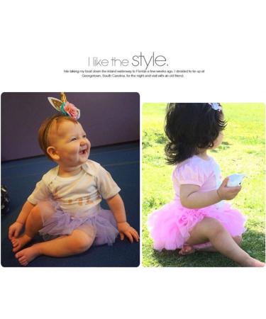 YONKINY Tutu Skirt & Headband Set for Newborn Baby Photography | Princess Tulle Skirt for Birthday | 2-3 Years | Rossa Anguria - Buy Online on SooperMarket.com