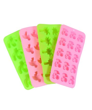 Ciieeo 4pcs Silicone Chocolate Mold Silicone Molds Baking Molds Cake Molds Coconut Tree Baking Supplies