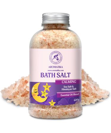 Soothing Swimming Salt 600g with Essential Oils | Sandalwood Lavender & Bergamot | Natural Bath Salt for Sleep & Relaxation | Personal Care - 1 Pack - Buy Online on SooperMarket.com