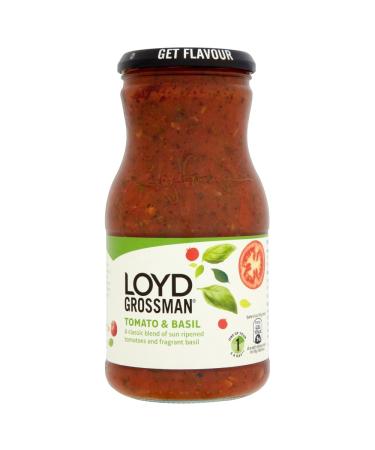 Loyd Grossman Tomato and Basil Cooking Sauce 660 g Jar (Pack of 1) Tomato Basil 660 g (Pack of 1)