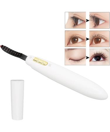 Verdant Touch Electric Eye Lashes Curler Heated Eyelash Curler Battery-Powered Electric Eye Lashes Curler Quick Heating Long Lasting Rechargeable White - Buy Online on SooperMarket.com
