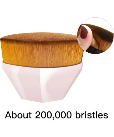 Multifunctional Pink Foundation Makeup Brush for Flawless Liquid and Powder Blending - Buy Online on SooperMarket.com