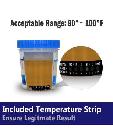 Prime Screen 5-Panel Drug Test Compact Cup - 10 Pack | T-Cup for AMP, COC, mAMP, MET, OPI, THC | CDOA-254 - Buy Online on SooperMarket.com