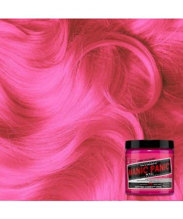 Manic Panic 8oz High Voltage Classic Cream Hair Dye (Cotton Candy Pink) - Vibrant Color Formula - Buy Online on SooperMarket.com