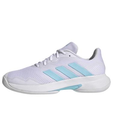 adidas Women's Courtjam Control Tennis Shoes Tennis Shoe 37 1/3 EU Ftwr White Bliss Blue Ftwr White