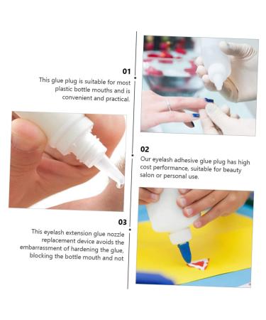 FRCOLOR 100 Pcs Eyelash Glue Shaker & Replacement Heads - Perfect for Lash Extensions & False Eyelashes - Buy Online on SooperMarket.com
