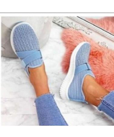 Shop Women's Lightweight Waterproof Sneakers - Stylish Summer Dress Shoes & Orthopedic Options in White Blue & Black Plateau | Size 42 EU - Buy Online on SooperMarket.com