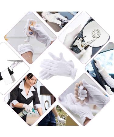 100% Cotton Gloves for Eczema - 3 Pairs White Moisturizing Gloves | Premium Quality for Dry, Sensitive Skin | Overnight Bedtime Therapy - Buy Online on SooperMarket.com