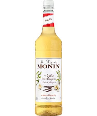MONIN Premium Vanilla Syrup 1L with FREE Cocktail Recipe Card