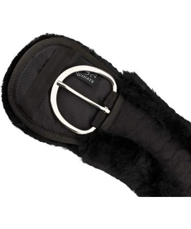 Equinate Western Moon Belt - Anatomical Real Lambskin Saddle Strap | Short Belt | 65-90 cm | Brown & Black - Buy Online on SooperMarket.com
