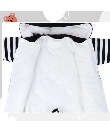 Baby Rompers with Footies Hat Set - Boys Girls Cotton Jumpsuit - Infant Winter Outfits (9-12 Months) - Buy Online on SooperMarket.com
