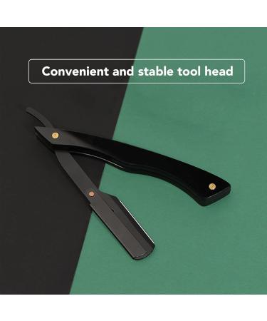 Beard Blade Holder | Foldable Beard Knife Handle | Acrylic & High-Quality Stainless Steel | Ideal for Barbers - Buy Online on SooperMarket.com