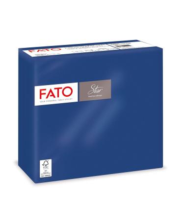 FATO-disposable napkins softness and gentleness pack with 40 napkins size 38x38 folded in 4 2-layer color night blue 100% pure cellulose paper FSC certified