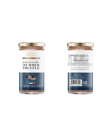 AYC NATURALS TARTUFI FRATELLI Minced Summer Truffles 3 oz. - Product of Italy | Non-GMO Gourmet Food | Vegan, Vegetarian, Gluten Free - Buy Online on SooperMarket.com