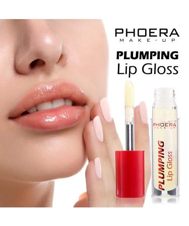 Phoera Lip Plumping Gloss | Natural Lip Care with Vitamin E Shea Butter & Cinnamon Oil for Fuller Softer Lips - Buy Online on SooperMarket.com