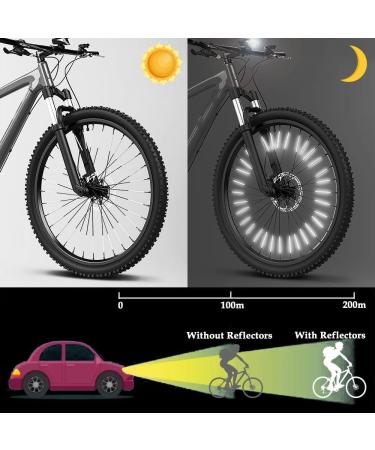 Kindoyo Spoke Reflectors for Bikes - 360 Visibility 72-Piece Bicycle Reflector Kit Alternative to Cat Eyes & Spoke Lights International Shipping - Buy Online on SooperMarket.com