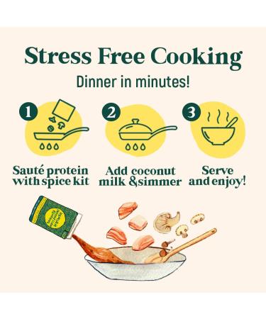Homiah Rendang Curry Paste (3 Pack) - Gluten-Free Non-GMO Thai Curry Paste Set - Buy Online on SooperMarket.com