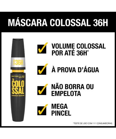 Maybelline Volum' Express Colossal Waterproof Mascara in Very Black - 1 Count - Buy Online on SooperMarket.com