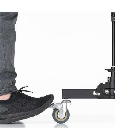 AMBITFUL 61-81cm/21-31.9 Professional Folding Floor Light Stand with Wheels - Buy Online on SooperMarket.com