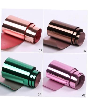Holographic Nail Foil Sticker - Gold Transfer Nail Polish Stickers for Men & Women | 100x4cm Nail Art Tool - Buy Online on SooperMarket.com