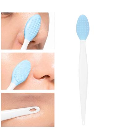 Silicone Nose Cleansing Brush - Double-Sided Exfoliating Tool for Women | Easy Grip Nose Cleaner for Beauty Salon & Home (Blue - Buy Online on SooperMarket.com
